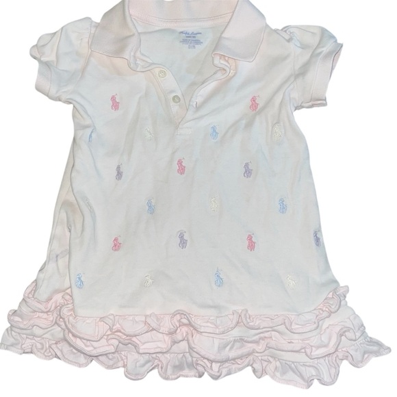 Polo Ralph Lauren Infant Ruffled Polo Shirt/Dress - Picture 1 of 3